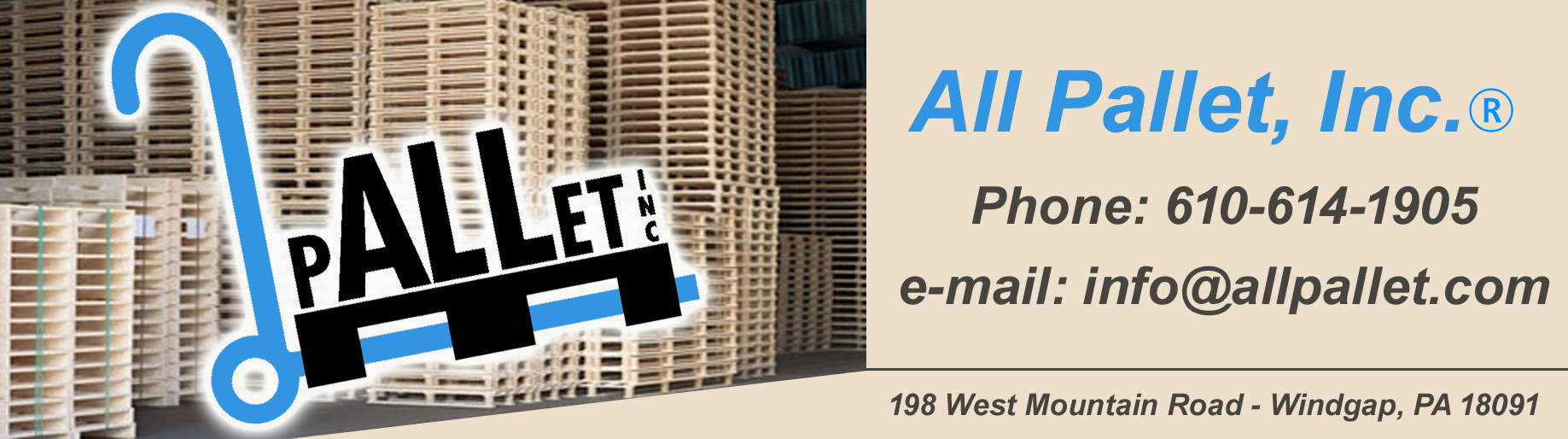 All Pallets - New Wood, Custom & Repaired/Recycled pallets